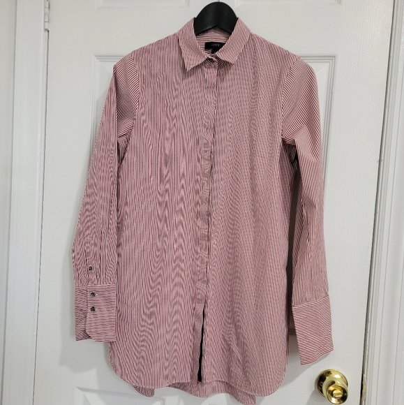 J.crew shirt long sleeve women  size  4 - Picture 10 of 15